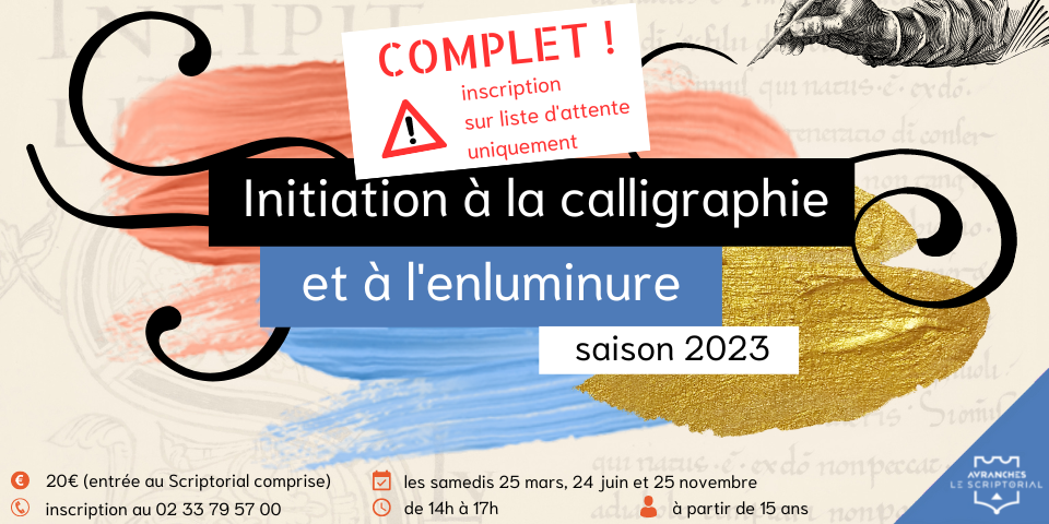 Atelier enluminure et calligraphie complet