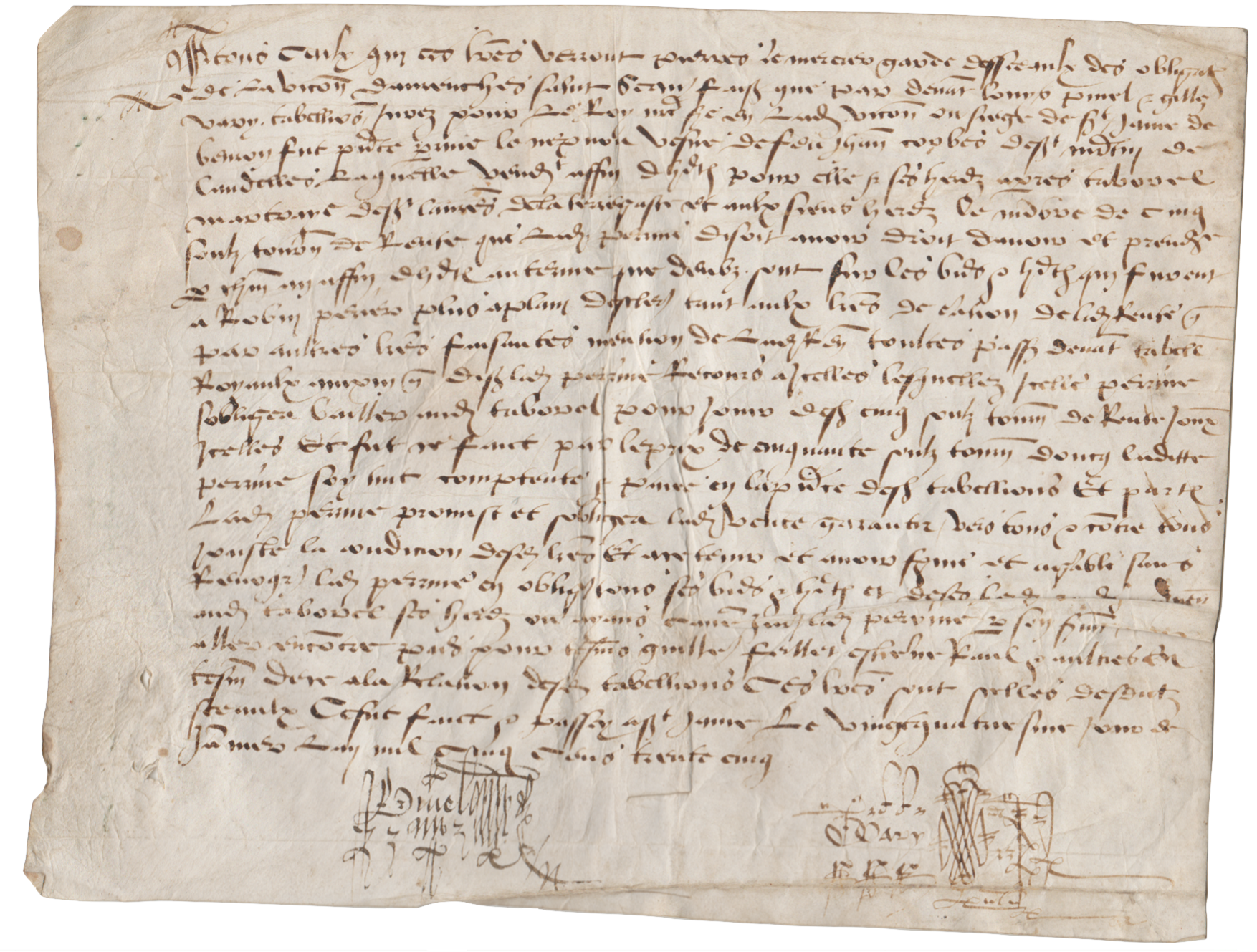 Manuscrit du fonds Lolif (1535)